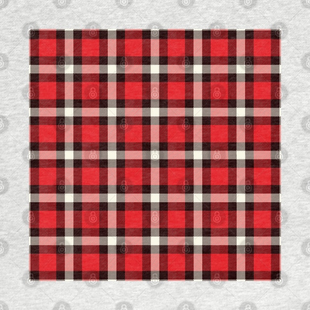 Red black and Blue Buffalo Plaid by teezeedy